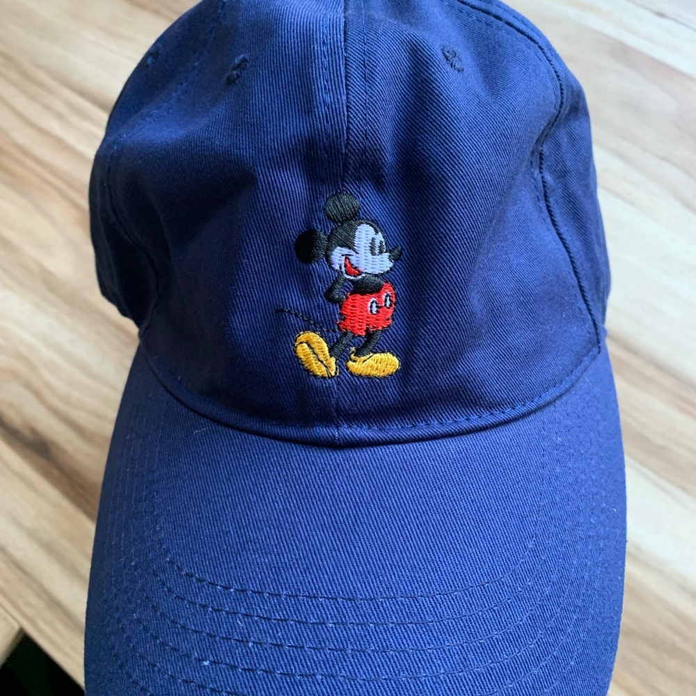 Boys Navy Blue Baseball Hat Cap Ages 3-5Y Embroidered Cartoon Mouse Adjustable
